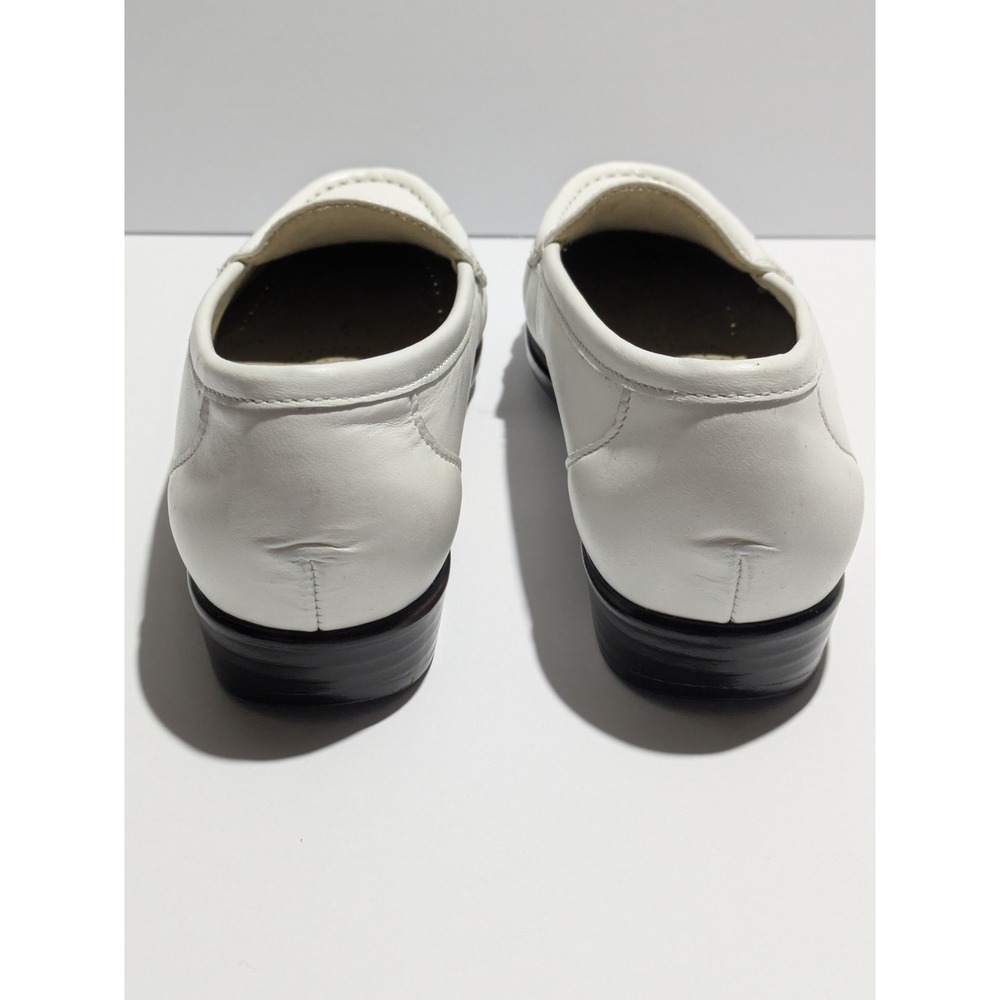SAS Tripad Comfort Loafers Womens 5.5 M White Leather Slip On Shoes - Picture 7 of 8